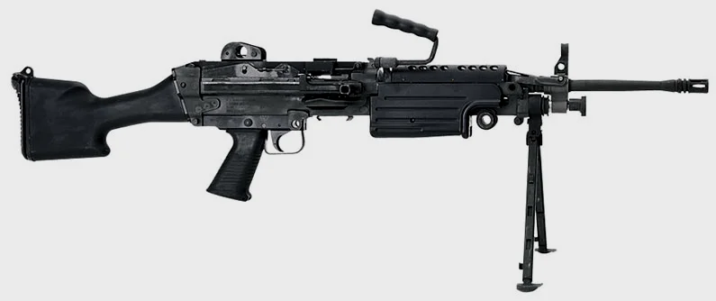 改进后的M249,枪口消焰器有所改变