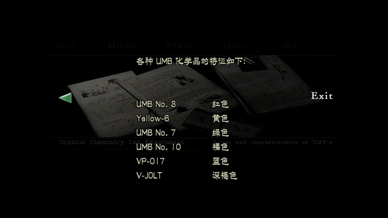 药剂说明。
