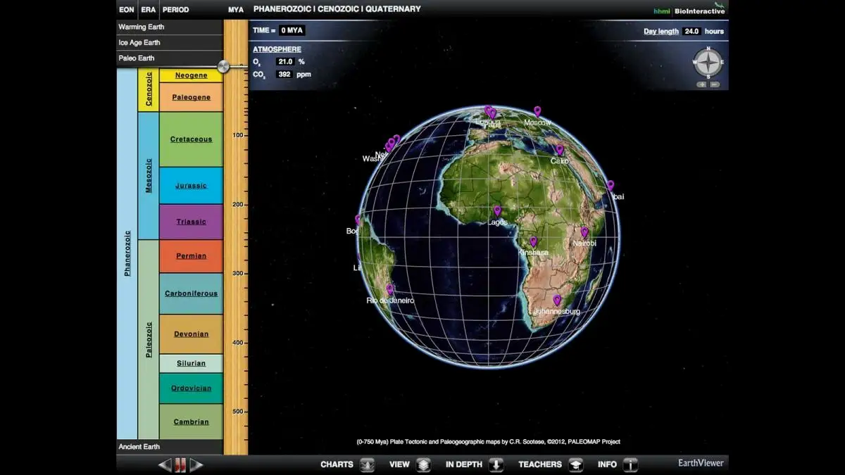 EarthViewer 早期版本的界面
