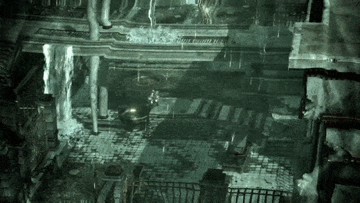 戰神3 - 赫拉迷宮關卡 利用了【視覺錯覺】的謎題