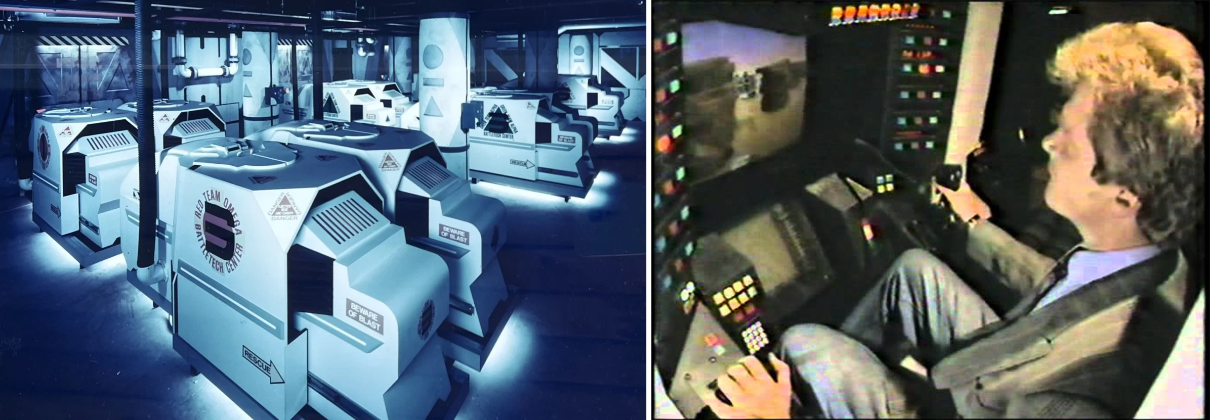 第一款聯網 VR 遊戲駕駛艙：戰鬥科技中心/圖：Timeextension