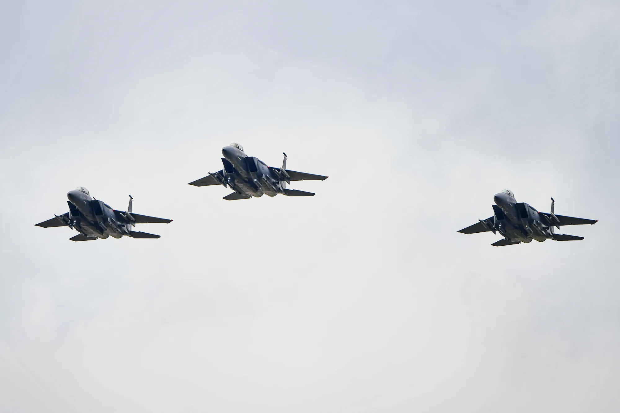 F-15C三机编队