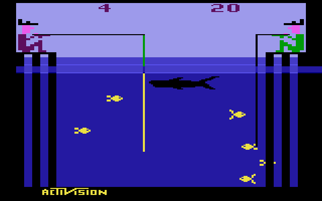 Crane开发的《Fishing Derby》是我为数不多和妈妈一起玩过的游戏