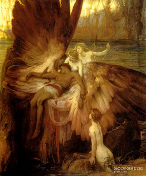 Herbert Draper： 《哀悼伊卡洛斯》 （油画，1898年）