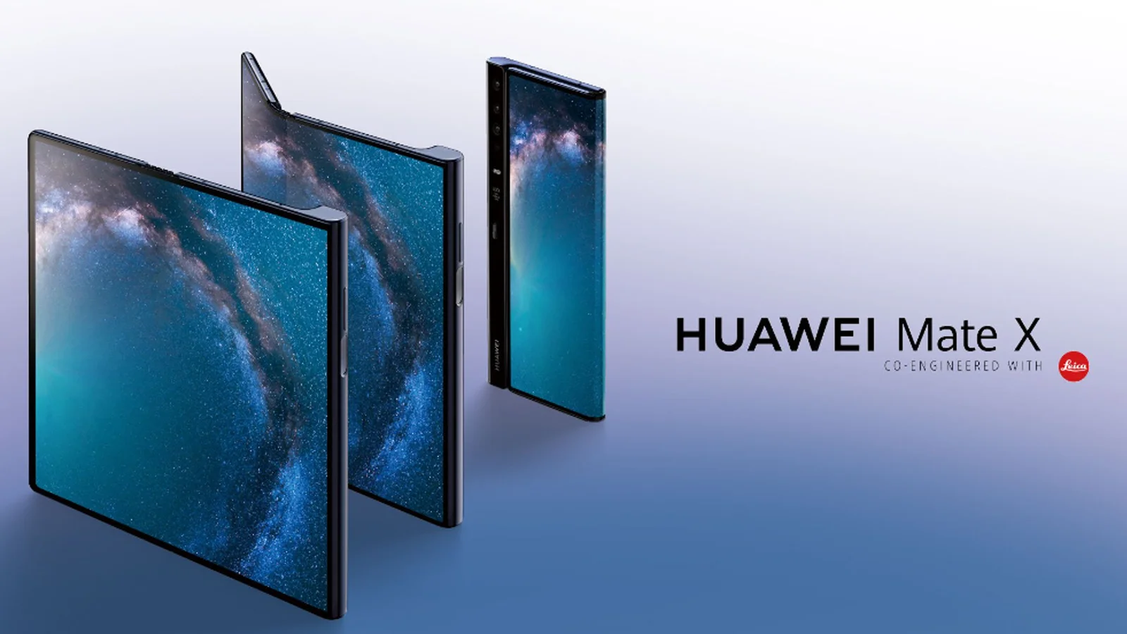 华为公布首款5G折叠屏手机Mate X,售价1.75万人民币！