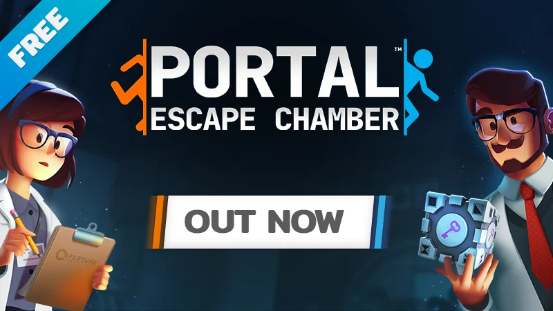 《密室逃脱模拟器》X《传送门》联动DLC今日上线，所有玩家均可免费体验
