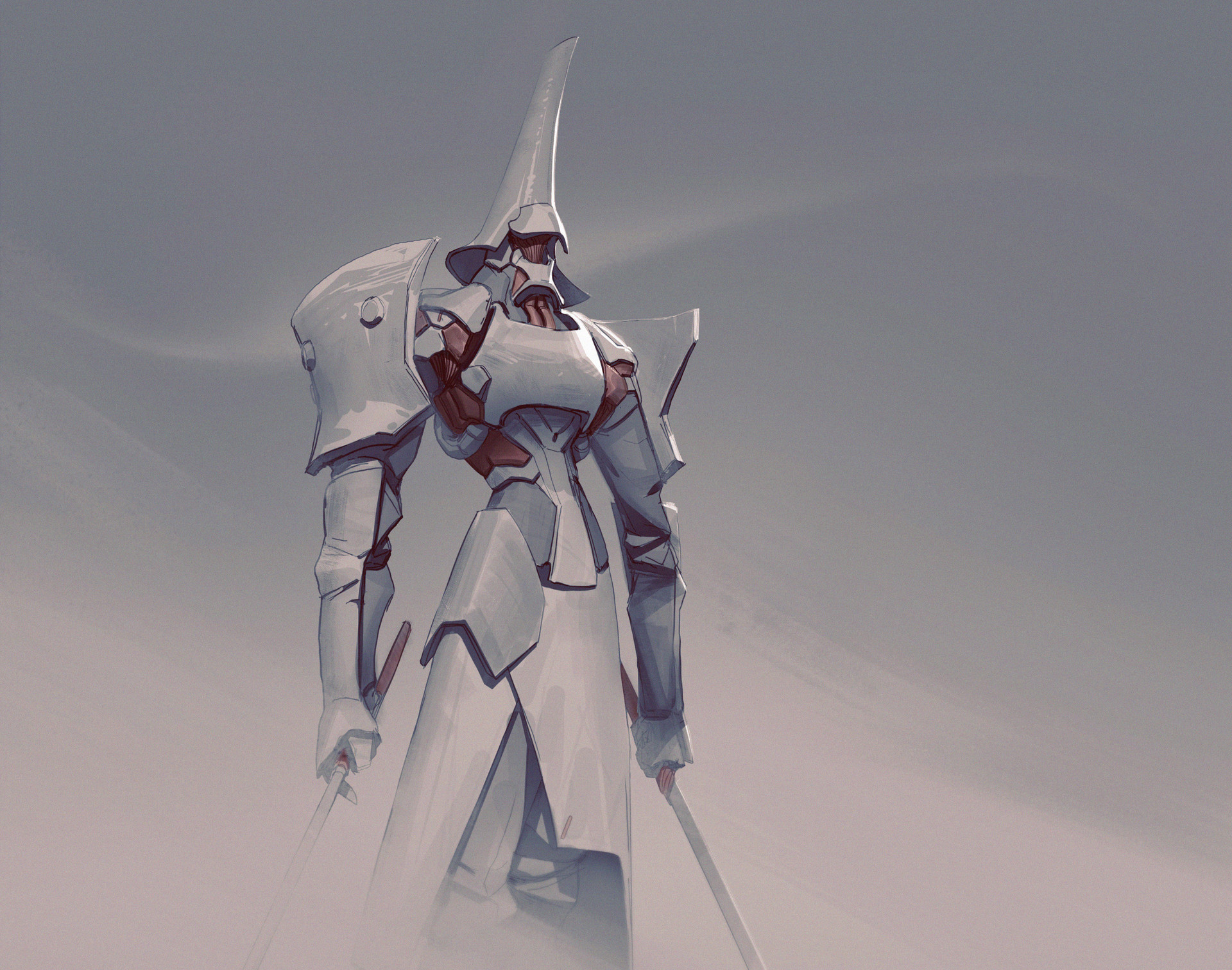 这位艺术家笔下的机械/装甲武士,几乎能涵盖你所有的刻板印象