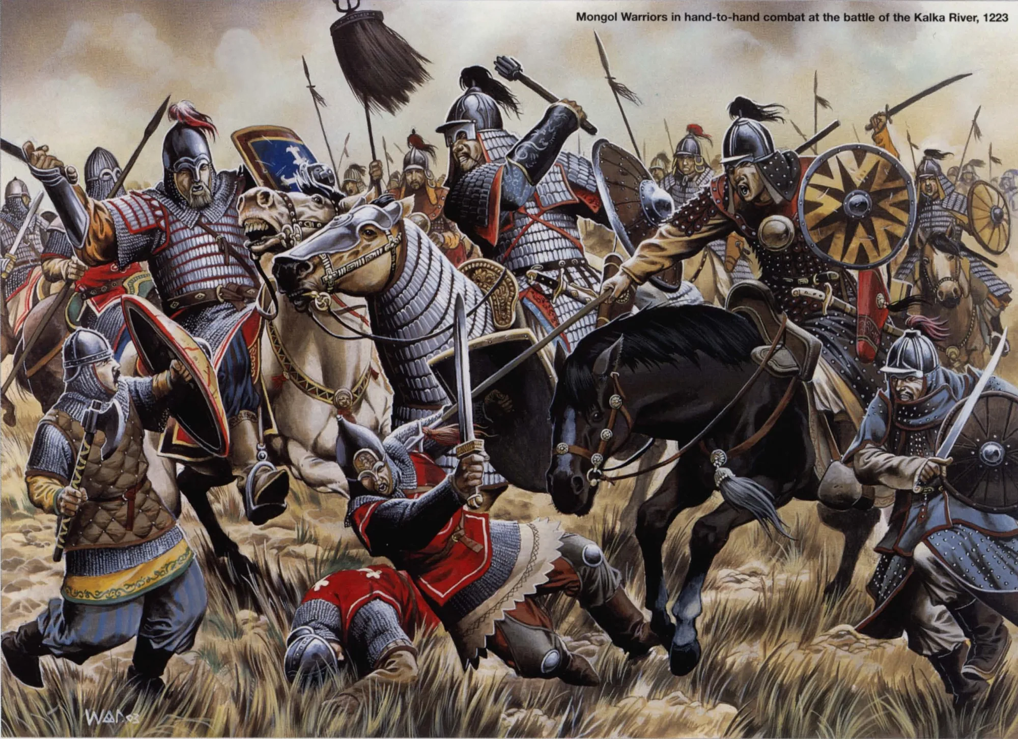 卡尔卡河之战中的蒙古重骑兵