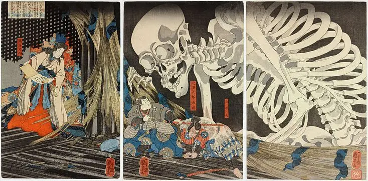 由画板拼接的浮世绘