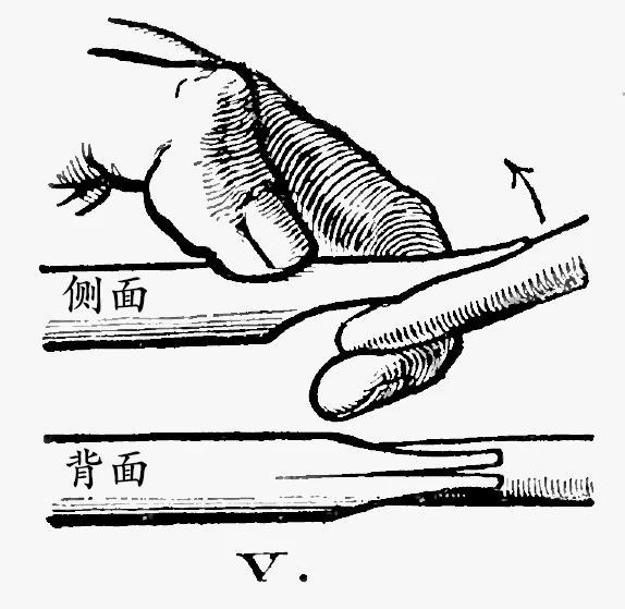 延长笔尖狭缝