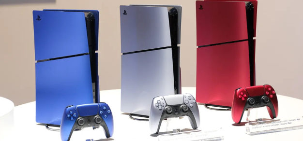 索尼在CES 2024上展示了三种PS5 Slim的新配色 1%title%