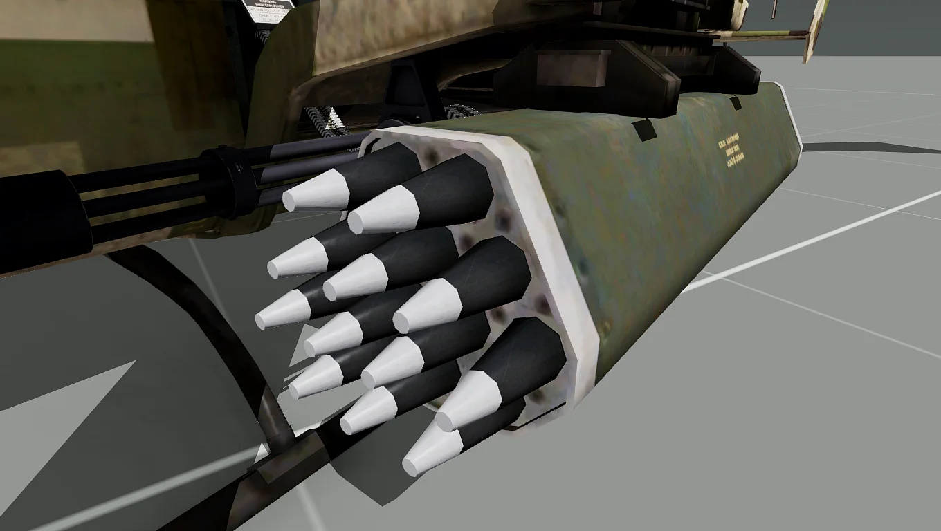 WY-55可以使用加特林机枪和火箭弹攻击目标