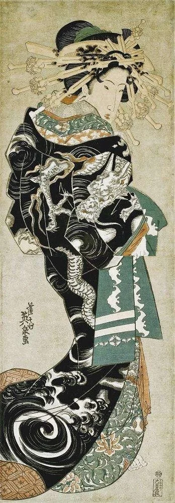 溪斋英泉《花魁》