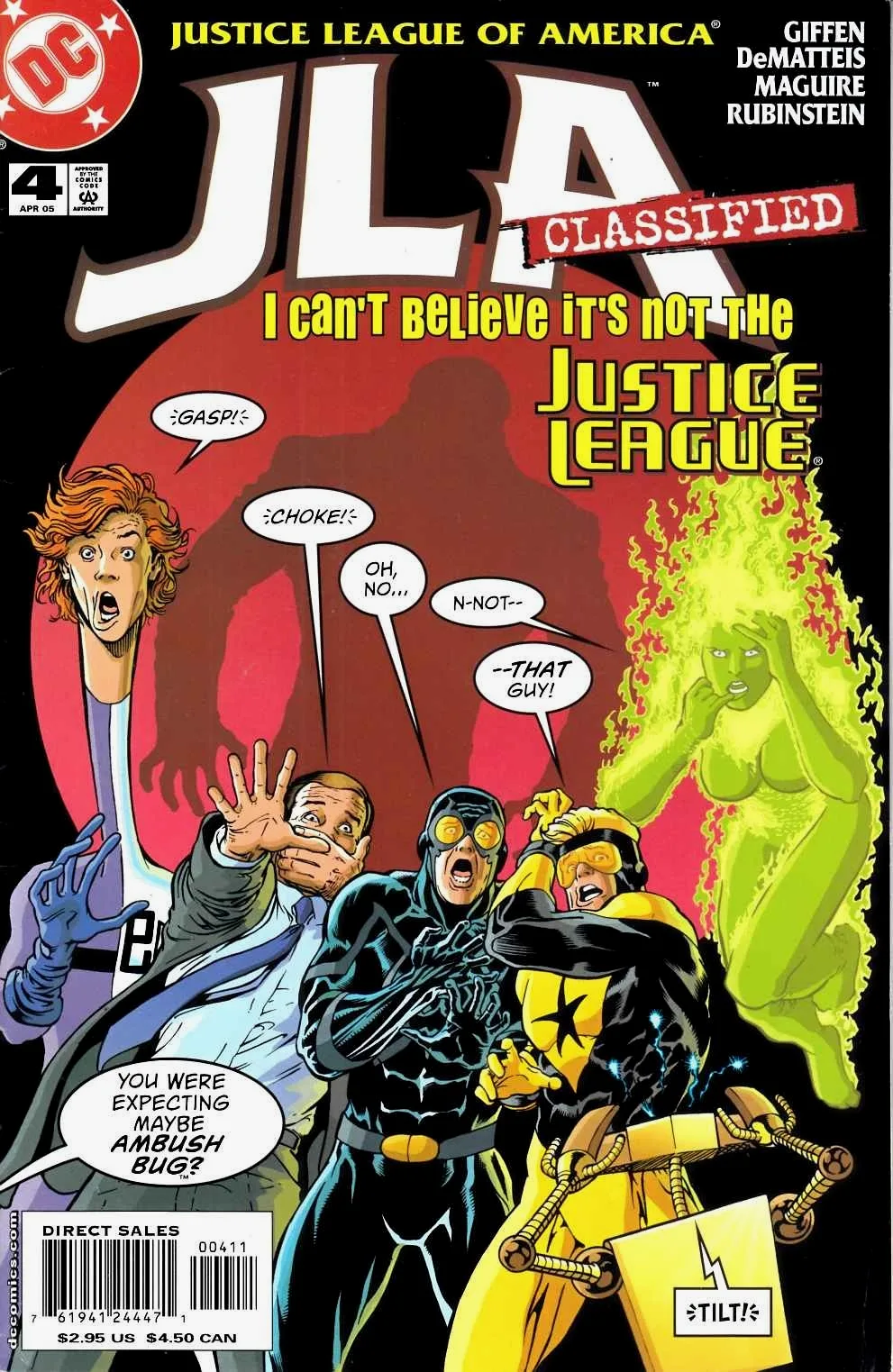 （说明：该系列的副标题为“我不敢相信这不是正义联盟”（I Can’t Believe It’s Not the Justice League）实际上是上文Formerly Known as the Justice League (2003) 第1-6期的续篇）