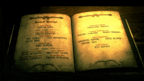 龙之信条1的制作人员名单，最后给出了玩家的冒险数据，真诚庄重地为史诗冒险画上了尾声。