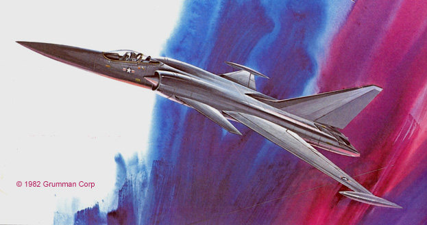 格鲁曼提交了多个高机动方案。最终被选为典型代表的为鸭翼+后掠翼方案。