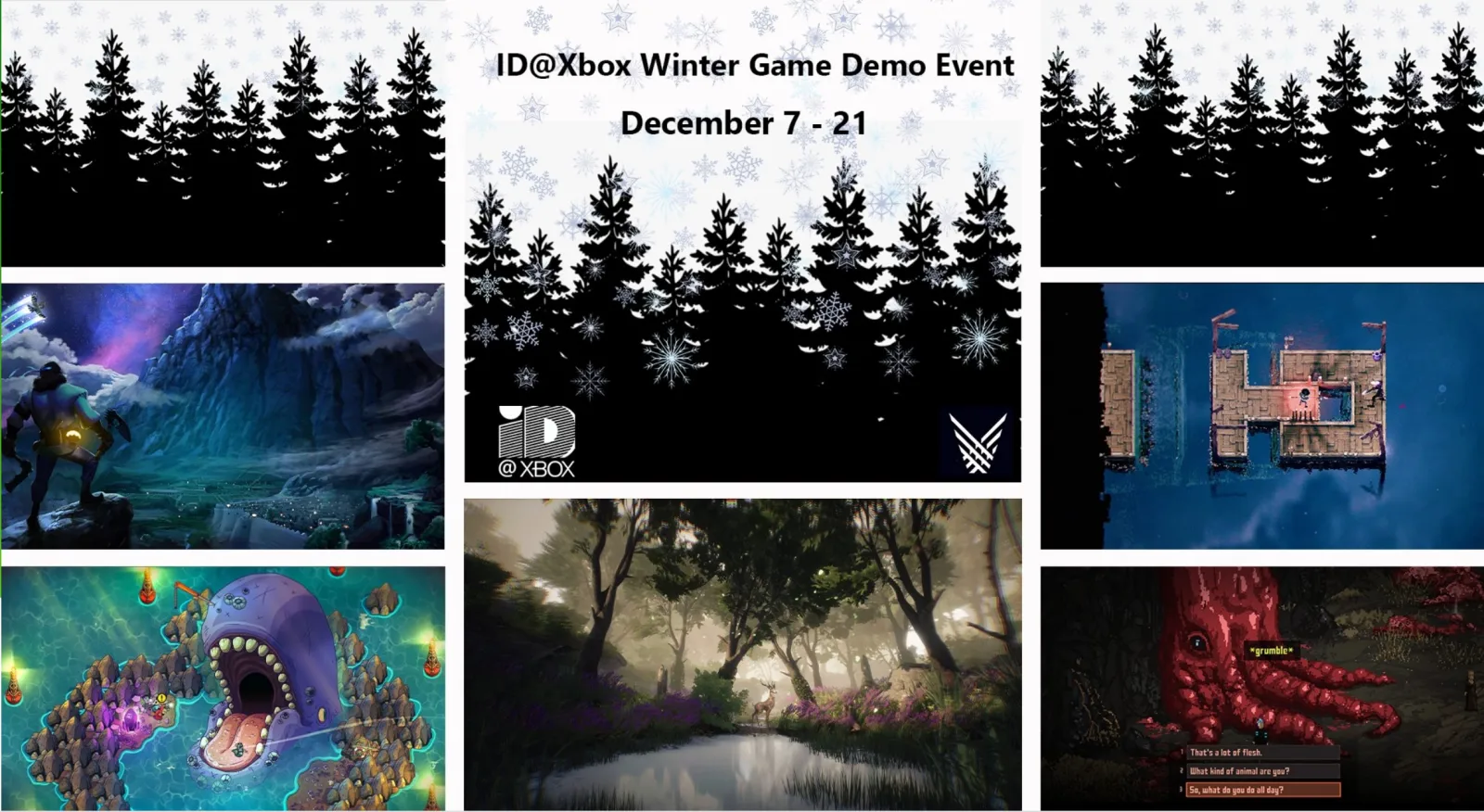ID@Xbox冬季游戏节Demo展示活动将于12月7-21日举行