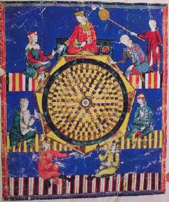 作为天文爱好者，这套棋就叫做“天象”棋。棋子和棋盘的规则遵照当时已经探明的天文规律进行。截图并不太明显，但棋盘上对应天时在不同的格位上刻有星座和恒星的标记。要么这是一种对天文学的培训，要么这是对天文规则的模仿。手动@瞬间思路老师。