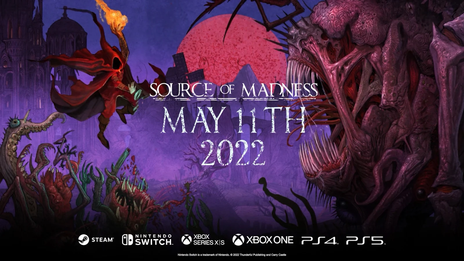横版Roguelite动作游戏《Source of Madness》将于5月11日登陆主机平台
