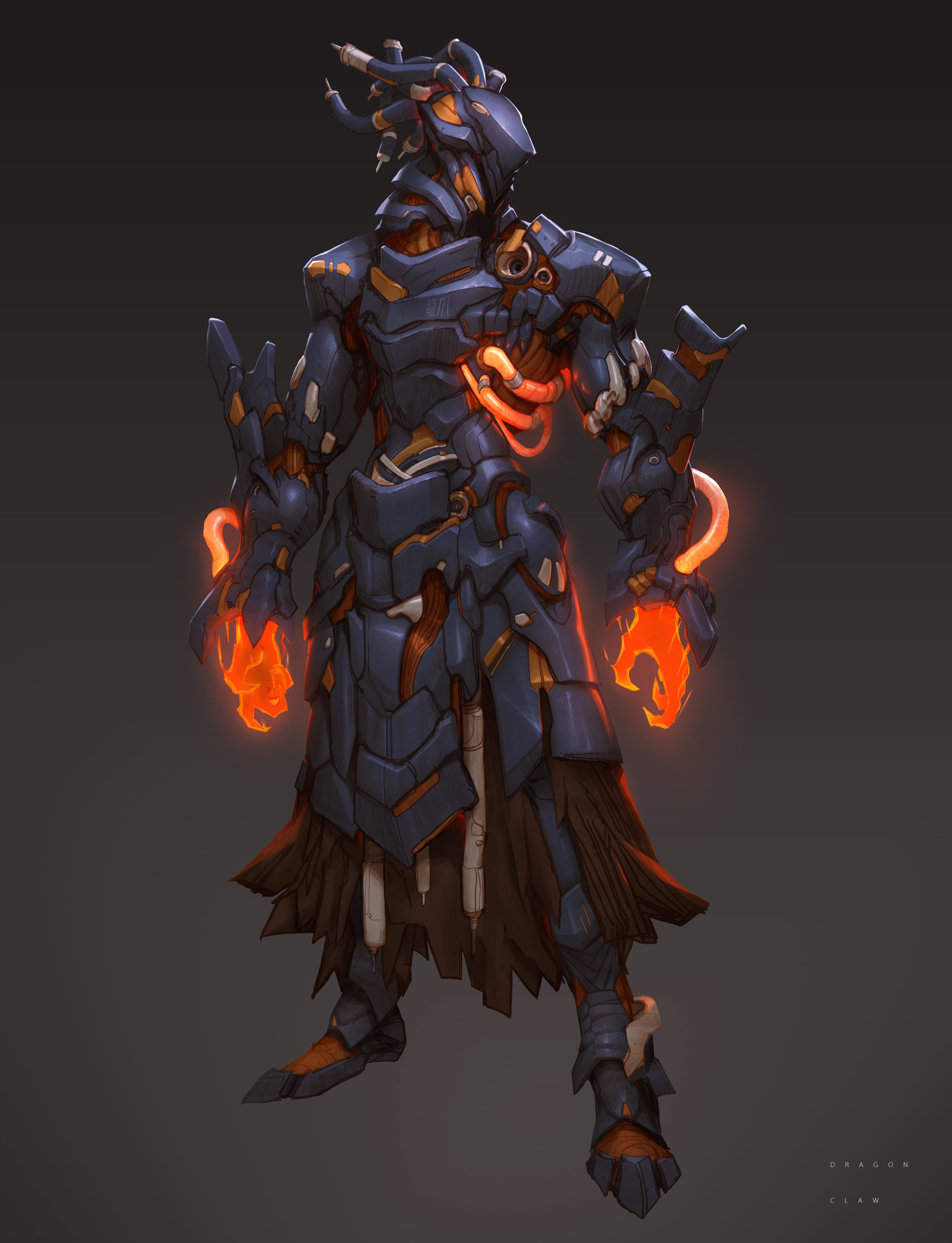 这位艺术家笔下的机械/装甲武士,几乎能涵盖你所有的刻板印象