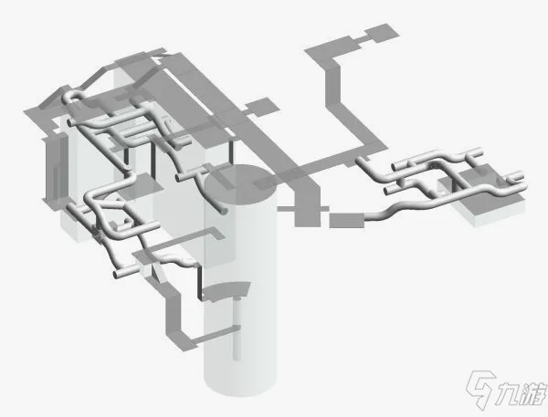 利用排水系统本身结构所形成的复杂地图