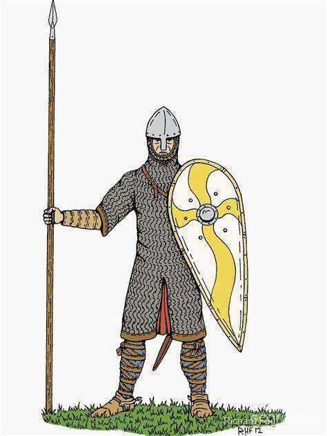 11世纪的锁甲长衫袖子覆盖上臂，下摆覆盖大腿