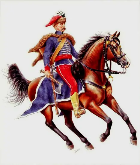 神罗军队里的克罗地亚骠骑兵