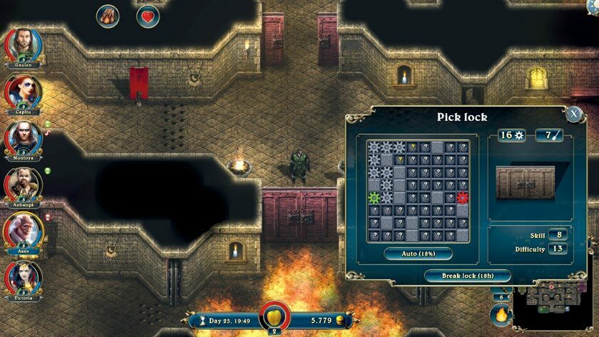 《旭麗瑪諸神》為撬鎖和接觸陷阱設計了兩款小遊戲。他們需求特定的角色技能、玩家的反應速度與稀有的資源。