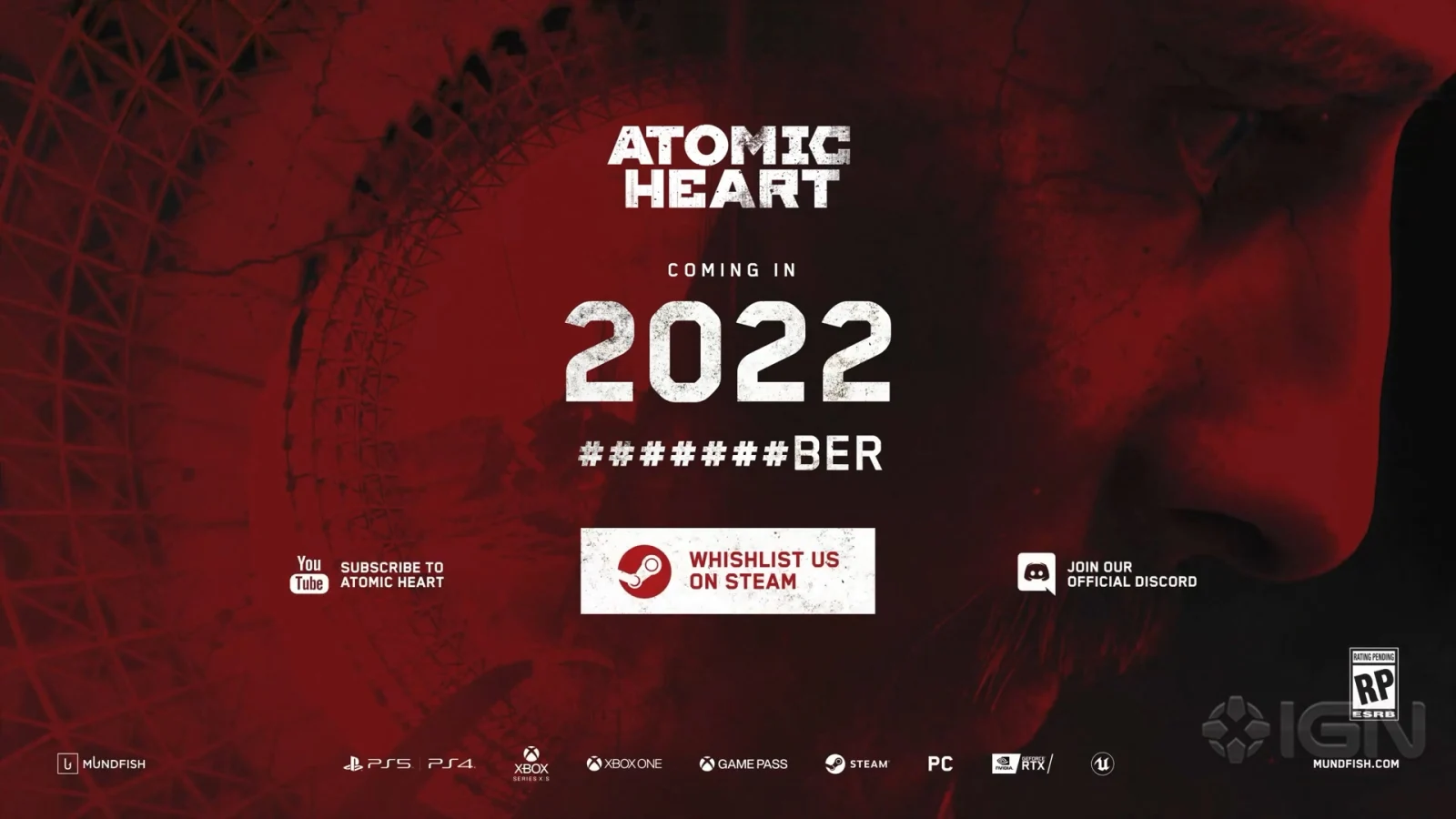 《原子之心》新实机预告公布，将在2022年9至12月发售