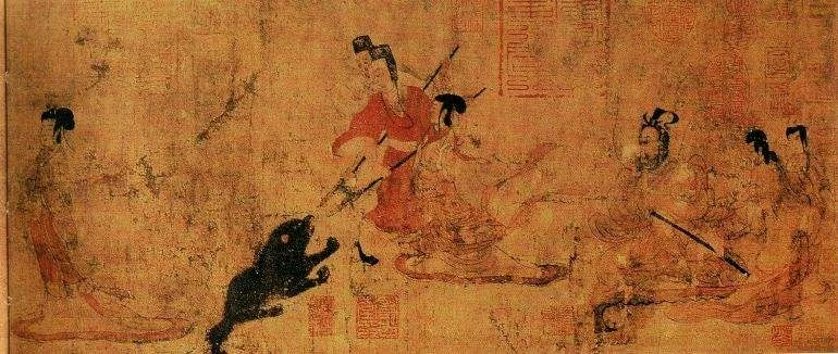 用故事描绘宫廷妇女形象的《女史箴图》(局部)