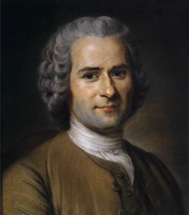 让-雅克·卢梭（Jean-Jacques Rousseau，1712年6月28日—1778年7月2日）他最有名的句子：人生而自由，却无不在枷锁之中