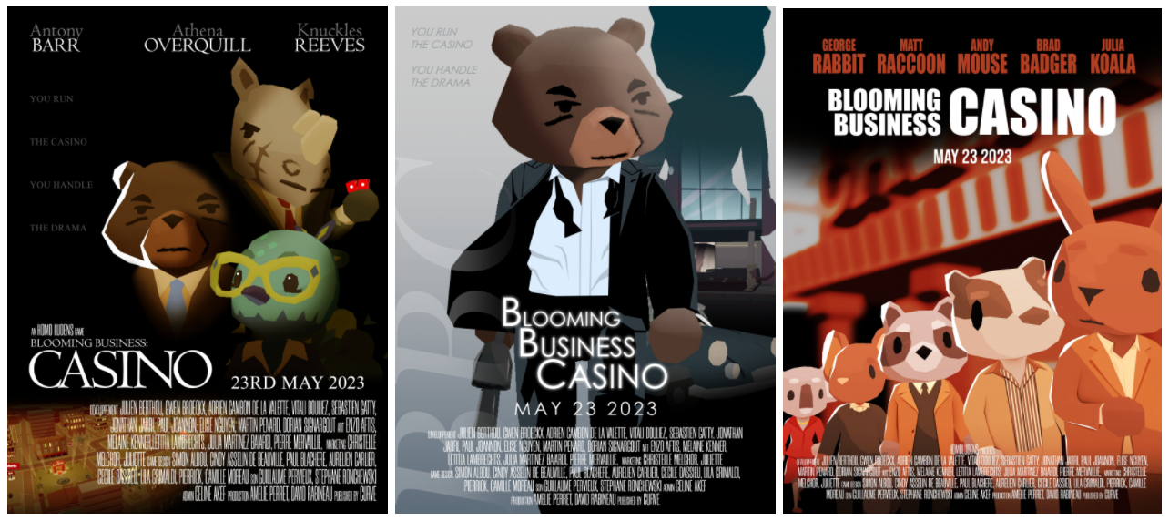 官方還製作了一系列遊戲中小動物的電影海報，你能才出都是哪些電影嗎？