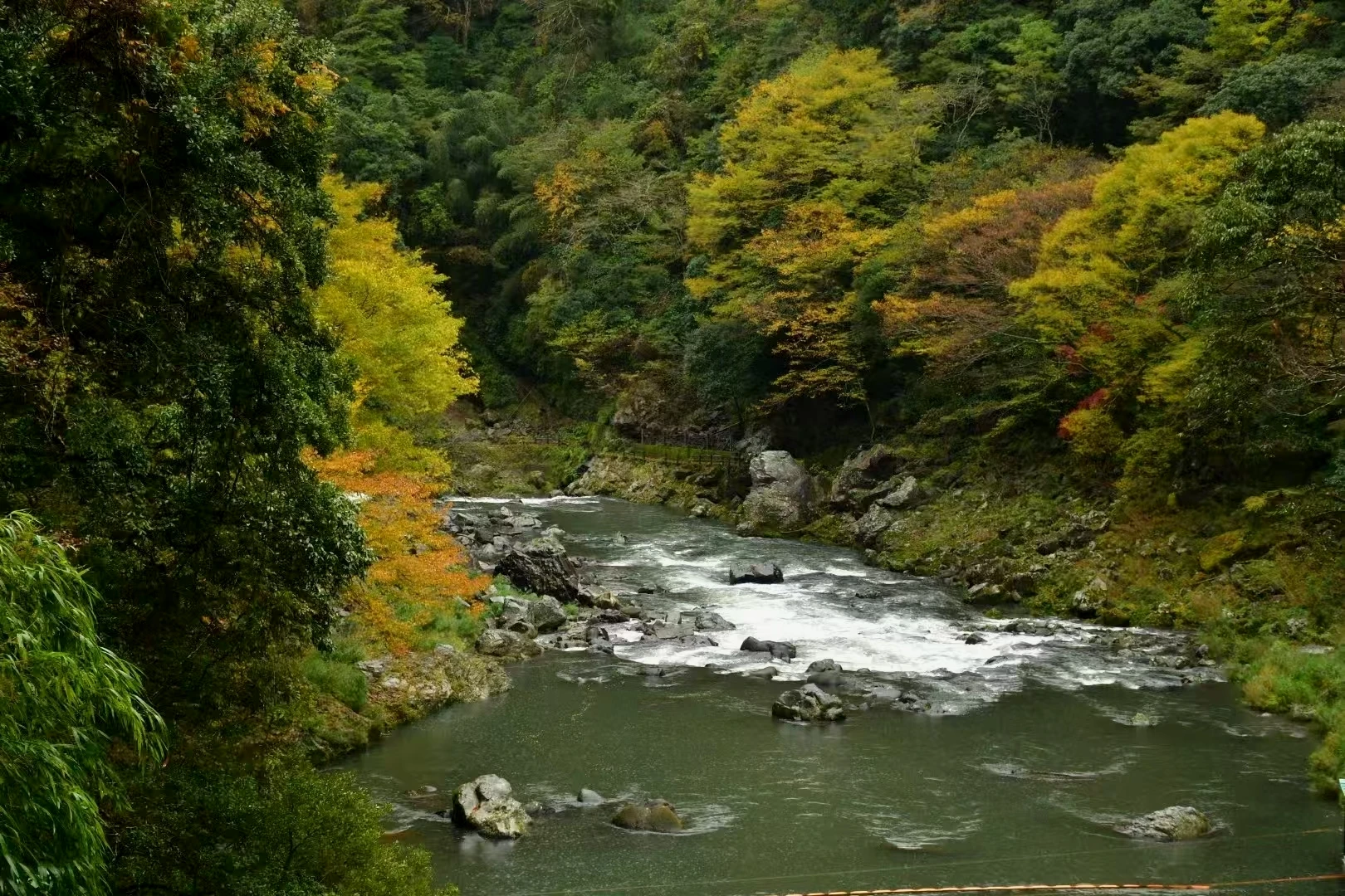 峡谷另一侧的景象