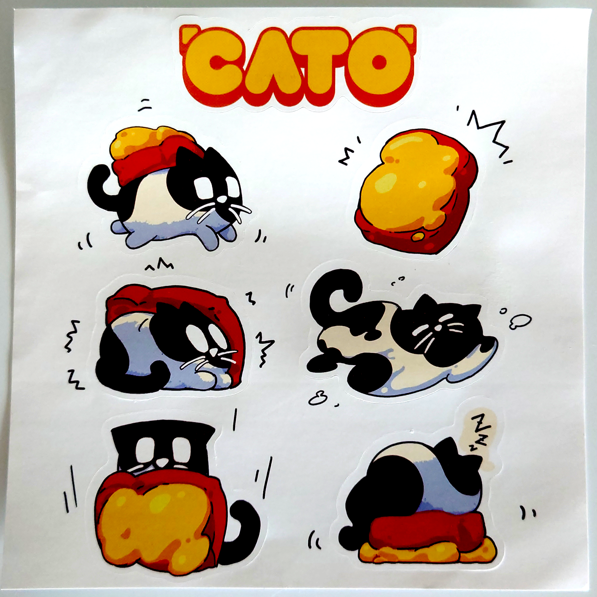 广州核聚变最可爱纪念品:《CATO》贴纸！当然是舍不得贴了