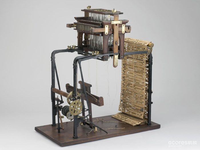 Jacquard织机制作模型(比例1:2),1867年
科学博物馆集团收藏
© 科学博物馆理事会