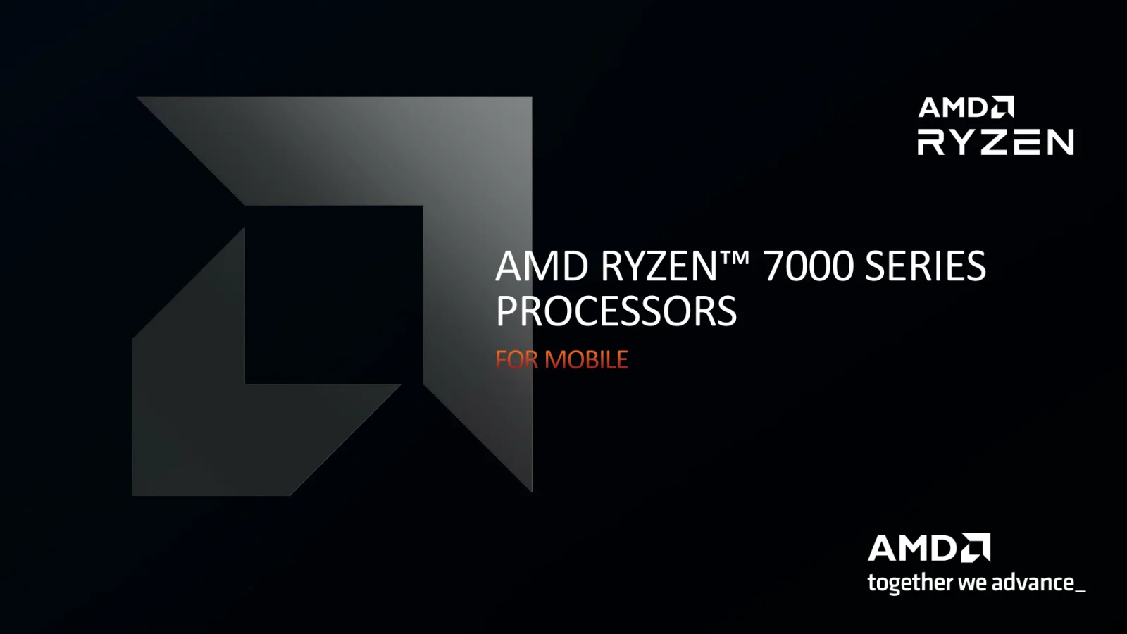 AMD发布Ryzen 7000系列移动处理器及7000X3D处理器：东西太多啦