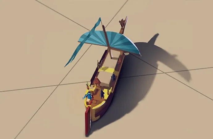 幻想世界里的帆船