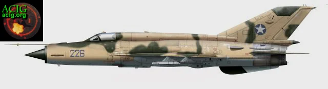 到了1977年，索马里原本的40架米格-21MF也只剩下24架可以飞行，主要部署在摩加迪沙