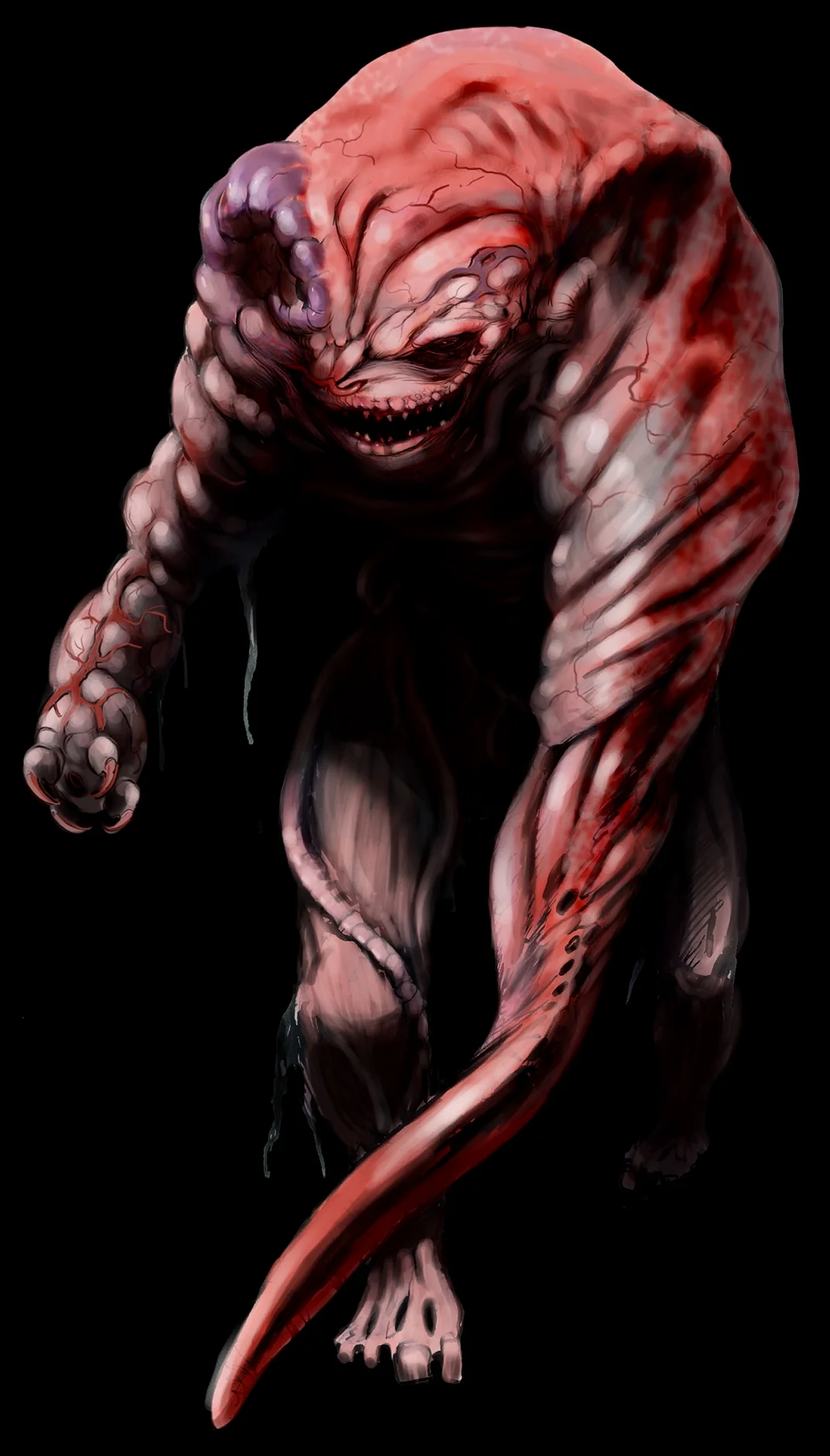 一个拥有蛇形手臂的早期修补者的概念美术
（网址：https://imgur.com/gallery/bioshock-concept-art-RrN1b）