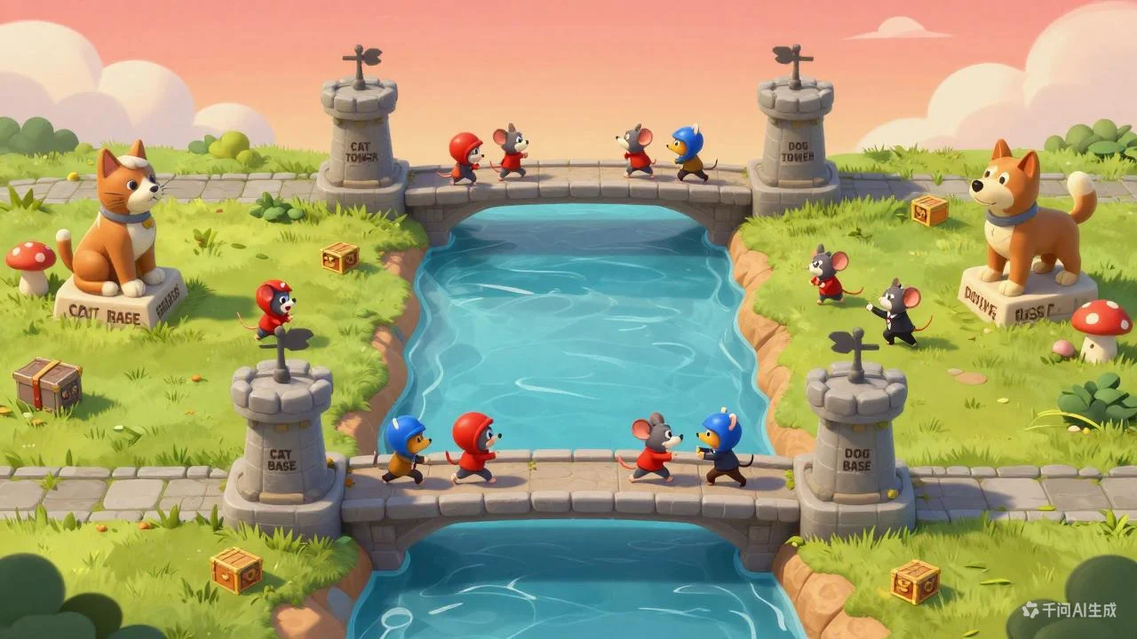 全新MOBA游戏概念，猫狗大战一触即发！