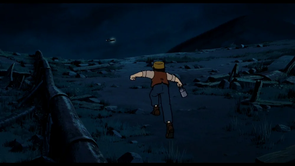 片中有好几段男主角奔跑的动作可以从宫崎骏担任原画的《太阳王子霍尔斯》里找到雷同