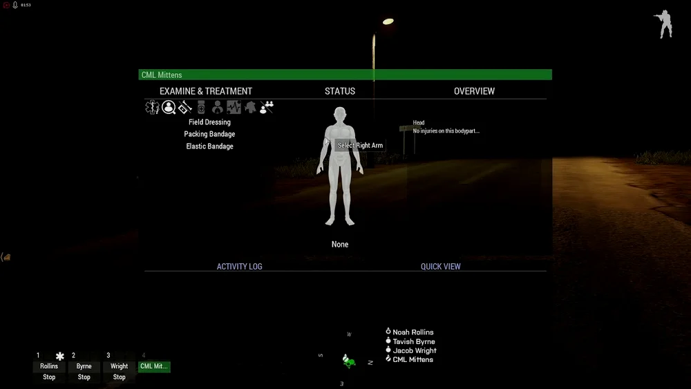 ARMA3的ACE3插件提供了不同躯体击中效果、反应和医疗处理方式