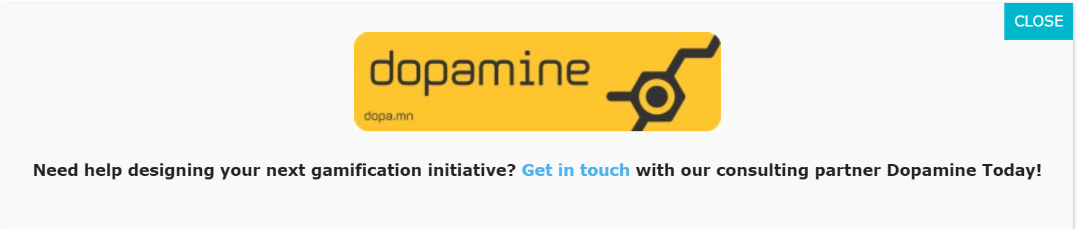 在gamification.co的網站停留一段時間以後，會有彈窗廣告推薦多巴胺公司的諮詢服務（此公司網站，即上面的超鏈接，已經打不開了）