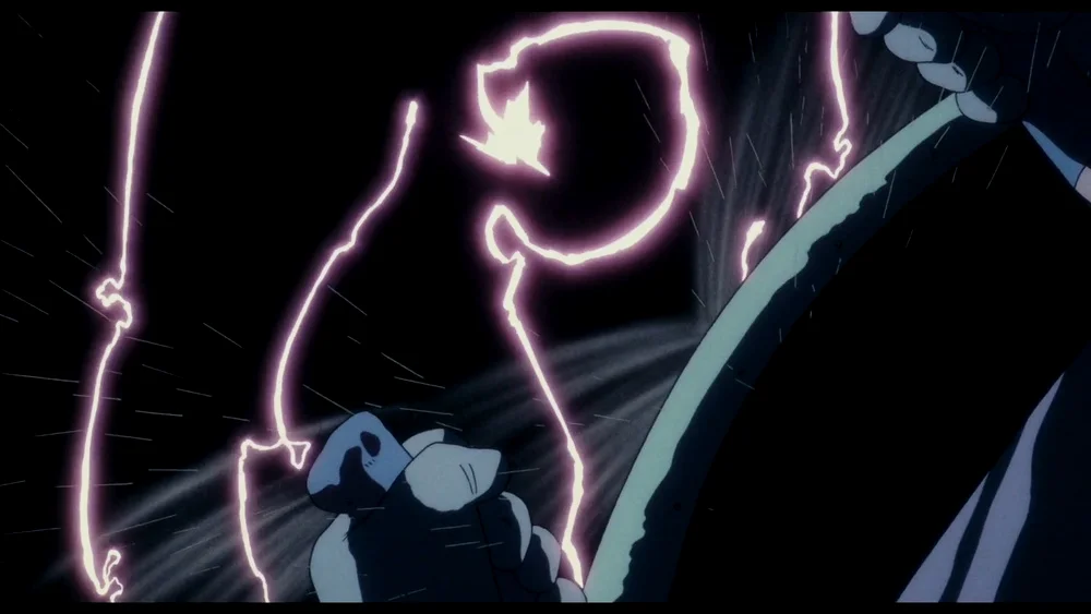 这段闪电化龙的桥段是宫崎骏作品里少有的意识流，忘了是哪位原画师画的特效了