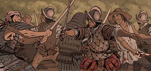 海盗和西班牙士兵之间的白刃战