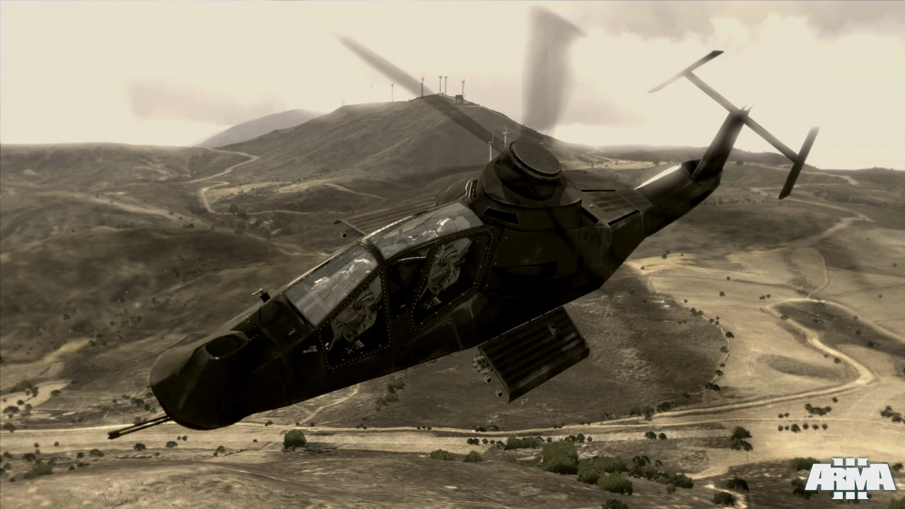 打开弹舱的AH-99