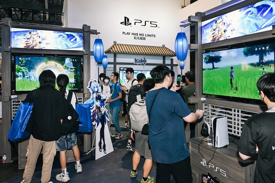 BilibiliWorld 2023 PlayStation展台玩家体验《原神》