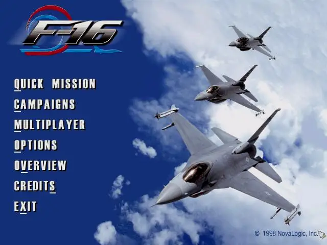 以《三角洲》系列为人所知的Novalogic也曾经制作过不少飞行模拟游戏，包括《F-16》和《MiG-29》