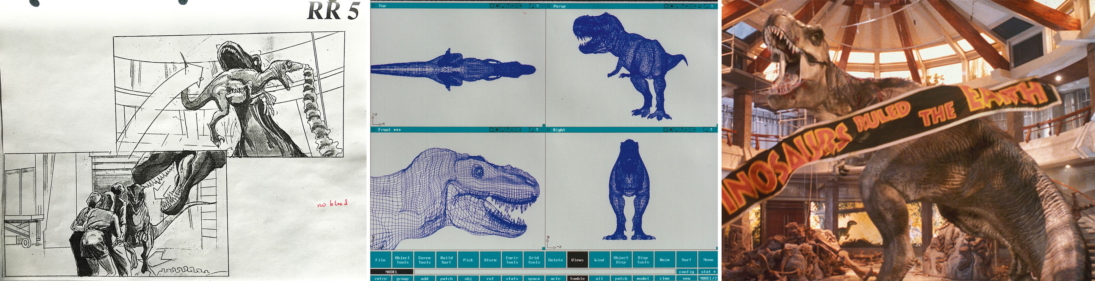 2003年工業魔光為《侏羅紀公園》做的動畫特效具有劃時代意義/圖：Beforesandafters