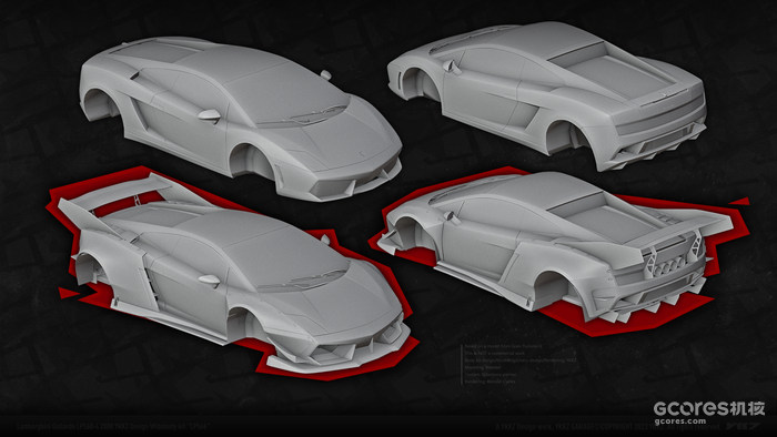 载具改装设计丨兰博基尼盖拉多宽体套件LP566 & “TOMBOY”涂装 载具改装设计丨兰博基尼盖拉多宽体套件LP566 & “TOMBOY”涂装